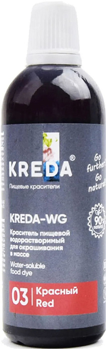 Краситель красный KREDA 100 г WG 03 