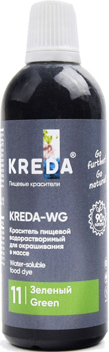 Краситель зеленый KREDA 100 г WG 11 