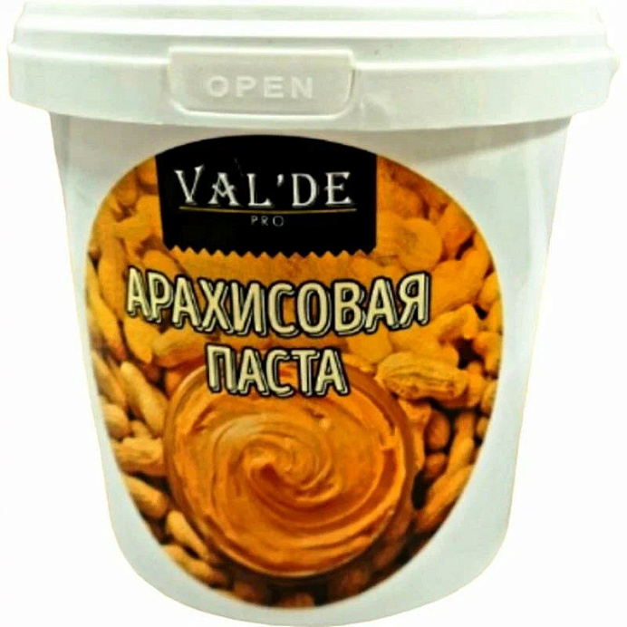Арахисовая паста из бланшированного жареного ореха VALDE 1 кг 