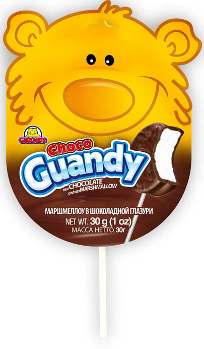 Маршмеллоу Мишка в шоколаде на палочке GUANDY 30 г GT 