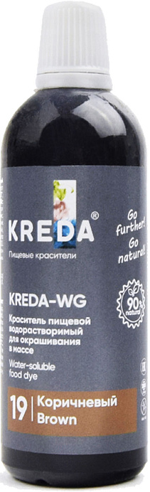 Краситель коричневый KREDA 100 г WG 19 