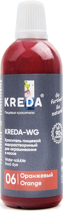 Краситель оранжевый KREDA 20 мл S-gel 06 