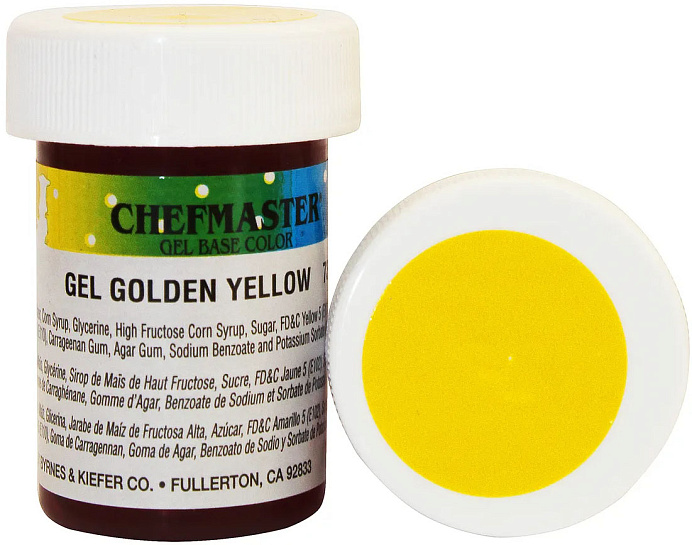 Краситель Желтое золото Golden Yellow CHEFMASTER 28 г 7326 (УСН,ИП) USA 
