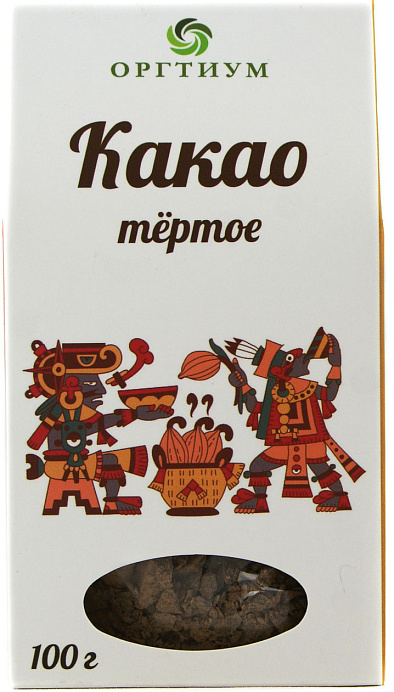 Какао тертое Оргтиум, 100 гр./шт. RU 