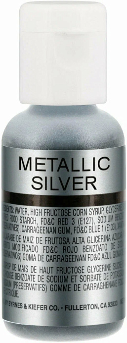 Краситель сияющий Серебряный Metallic Silver CHEFMASTER 18 г 3144 (УСН,ИП) USA 