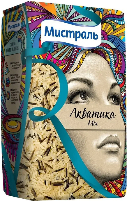Рис МИСТРАЛЬ Акватика Mix 500 г * 12 шт/кор 