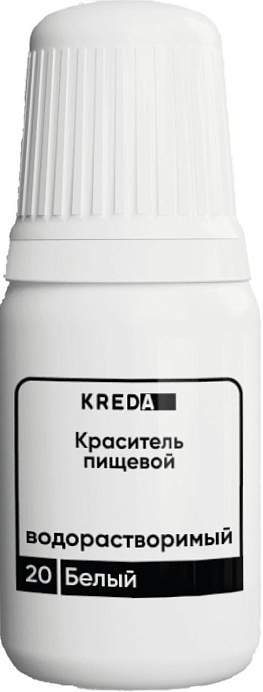 Краситель белый колорант KREDA 10 мл Prime-gel 20 