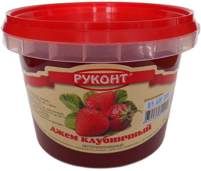 Джем клубничный РУКОНТ 900 г *6 шт./кор. RU 