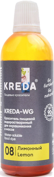 Краситель лимонный KREDA 100 г WG 08 