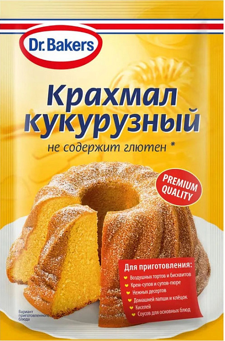 Крахмал кукурузный Dr.BAKERS 100 г *22 шт./кор. RU 