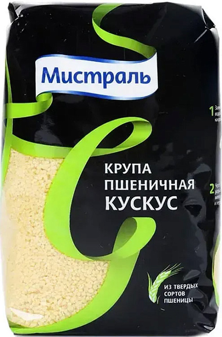 Крупа МИСТРАЛЬ пшеничная Кускус 450 г  * 12 шт/кор 